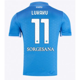 SSC Napoli Romelu Lukaku #11 Hemmakläder 2024-25 Kortärmad